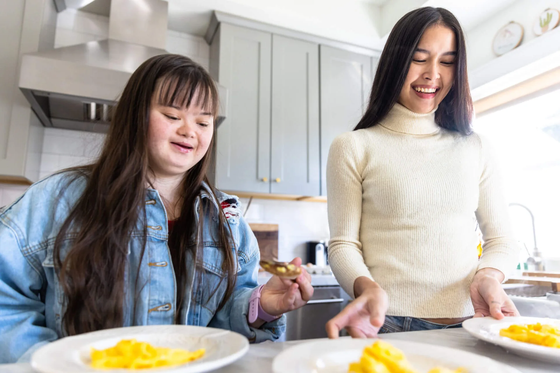 Women cooking in the kitchen