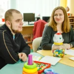 Man and woman having discussion